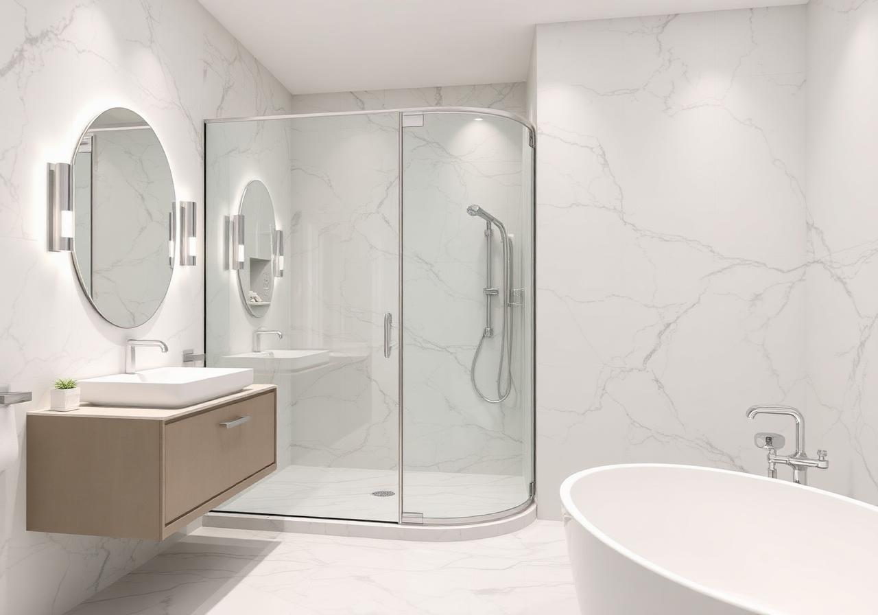 Frameless Shower Enclosure